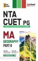 Arihant NTA CUET PG 2025 | MA Geography Part-B | Revised edition with Study Notes, Scorer Zone, and 3 Mock Tests
