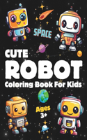 Space Robot Coloring Book For Kids