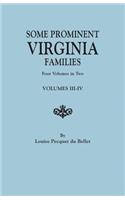 Some Prominent Virginia Families. Four Volumes in Two. Volumes III-IV