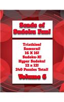 Scads of Sudoku Fun!: Triathlon! Samurai! 16X16! Sudoku-X! Hyper Sudoku! 12X12! 240 Puzzles Total!