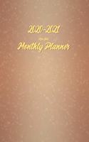 2020-2021 Monthly Planner Rose Gold