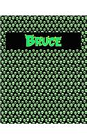 120 Page Handwriting Practice Book with Green Alien Cover Bruce: Primary Grades Handwriting Book