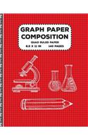 Graph Paper Composition: Quad Ruled Paper Notebook Journal Gift for Birthday & School 5x5 Grid Paper 8.5 x 11 inch 140 Pages ( Math Diary teacher and student )
