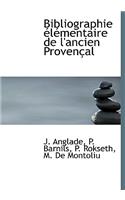 Bibliographie L Mentaire de L'Ancien Proven Al