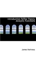 Introduction Tothe Theory Analytic Functions
