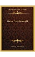 Maxims from Chesterfield