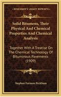 Solid Bitumens, Their Physical and Chemical Properties and Chemical Analysis