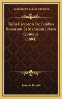 Tullii Ciceronis De Finibus Bonorum Et Malorum Libros Quinque (1804)