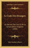 Code Des Etrangers