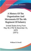 A History Of The Organization And Movements Of The 4th Regiment Of Infantry: United States Army, From May 30, 1796 To December 31, 1870 (1871)(English)