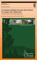 Evaluation of Biological Inventory Data Collected at Cuyahoga Valley National Park: Vertebrate and Vascular Plant Inventories