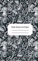 Camouflage Art Theme Wide Ruled Line Paper