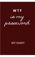 WTF Is My Password note book: stock your password and never forget it