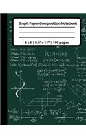 Graph Paper Composition Notebook 5 x 5 - 8.5