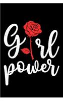 Girl Power: Lined A5 Notebook for Positive Journal