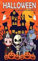 Halloween Coloring Book for Kids Ages 4-8