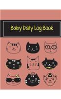 Baby Daily Log Book: Baby's Eat, Sleep & Poop Journal, Log Book, Baby's Daily Log Book, Breastfeeding Journal, Baby Newborn Diapers, Childcare Report Book, Meal Recorder