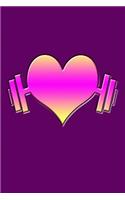 Heart Weights: Great Journal with Heart on Weights