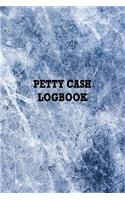 Petty Cash Logbook: Blue Marble, Cash Recording Ledger for Tracking Financial Payments Within the Office Department or Club.