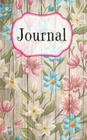 Flowers Pastel Pattern Notebook: For Flower Lovers and Writers: Blank Lined Paper Notebook (6x9 inch - 70 Sheets/140 Pages) With Pastel Color Floral Background