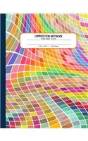 Composition Notebook - Graph Paper Journal: Large Book - Geometric Graphic Art Pattern