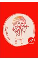 Sagittarius: Dotted Journal: Fire Element: Versatile Blank Dot Grid Notebook