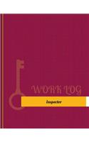 Inspector Work Log: Work Journal, Work Diary, Log - 131 pages, 8.5 x 11 inches(Key Work Logs/Work Log)