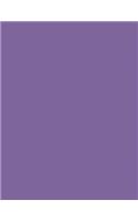 Deluge Purple 101 - Lined with Margins Notebook (Wide): 101 Pages, 8.5 x 11, Wide Ruled, Journal, Soft Cover