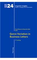 Genre Variation in Business Letters