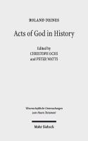 Acts of God in History