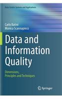 Data and Information Quality