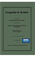 Ertragstafeln für die Kiefer