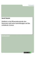 Einblick in das Wissenskonstrukt des Interesses und seine Auswirkungen auf das schulische Lernen: (German)