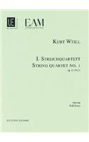 String Quartet No. 1, Op. 8: Score