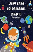 Libro para colorear del espacio para niños