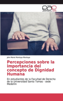 Percepciones sobre la importancia del concepto de Dignidad Humana