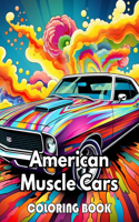 American Muscle Cars Coloring Book for Adult