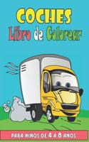 coches Libro de colorear para niños de 4 a 8 años