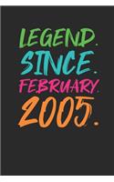 Legend Since February 2005