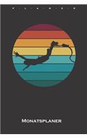 Bungee Jumping Retro Style Bunt Monatsplaner