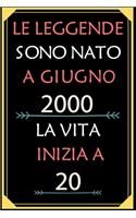 Le Leggende Sono Nato A Giugno 2000 La Vita Inizia A 20