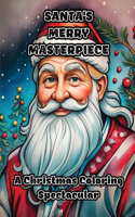 Santa's Merry Masterpiece: A Christmas Coloring Spectacular
