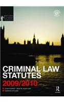 Criminal Law Statutes 2009-2010