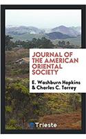 Journal of the American Oriental Society
