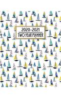 2020 - 2021 Two Year Planner: (8x10 Simple Pretty Planner)
