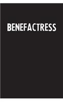 Benefactress: Simple Blank Lined Notebook Journal