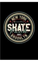 New York Recreation Skate Park - 1983 Brooklyn: 110 Page, Wide Ruled 6 X 9 Blank Lined Journal