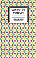 Composition Notebook: School Design (6) Cover Design Ruled Blank Lined Paper Notebook for School, Office, Writing Notes