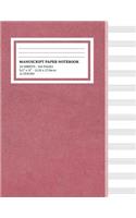Manuscript Paper Notebook