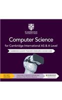 Cambridge International as & a Level Computer Science Elevate Teacher's Resource Access Card